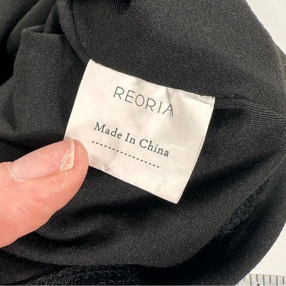 ReoRia black sleeveless racer back tank crop top L - Picture 5 of 7